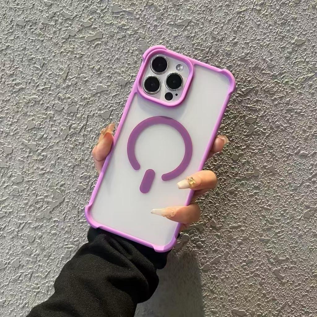 Průhledný pancéřový magnetický kryt Shelluxe pro iPhone 16 15 14 Plus 13 12 11 Pro Max Pouzdra Luxusní ochrana rohů Kryt na telefon