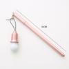 2pcs Creative Glowing Light Bulb Gel Pen Imitation Metallic Kawaii Pens Black Ink Gel Pen 0.38mm Writing Office School Supplies