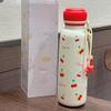 Shangqi Red Lid Cherry Sweetheart Insulated Bottle