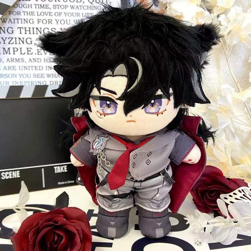 20cm Stuffed Genshin Impact Focalors Neuvillette Shikanoin Heizou Wriothesley Kaveh Kaeya Gorou Plush Dress-up Cotton Doll Toys
