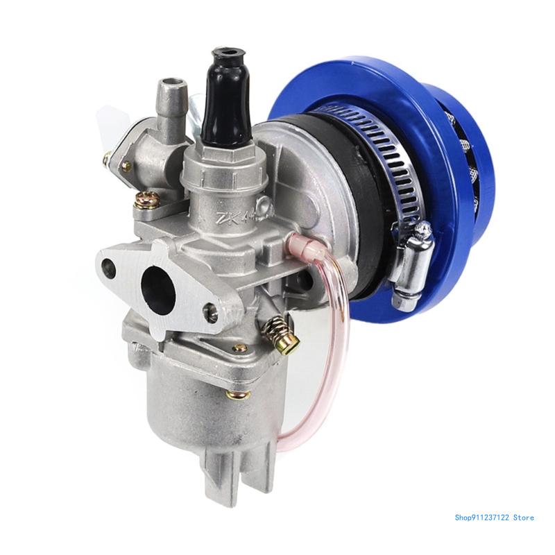 Durable Engine Carb Carburetor with Air Filter 2 Stroke for 47cc 49cc Mini Quad ATV Dirt Pocket Bike Motorcycle синий