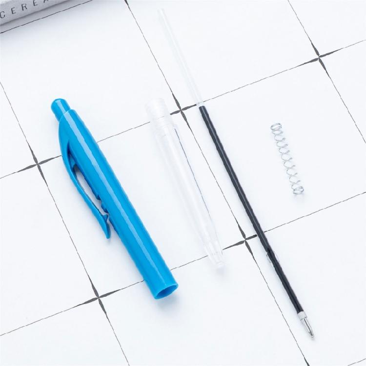 Retractable Ballpoint Pen 1.0mm Smooth Writing Tool Plastic Signing Pen For Sketching Notetaking Tasks