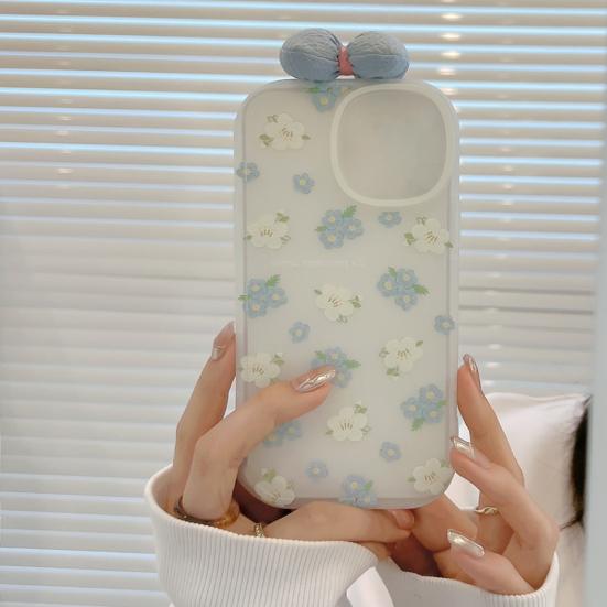 Phone Case With Bow Iphone14/Pro/Pro Flexible Refreshing Phone Flower Animal Tie Decor For Max/Max(Plus)