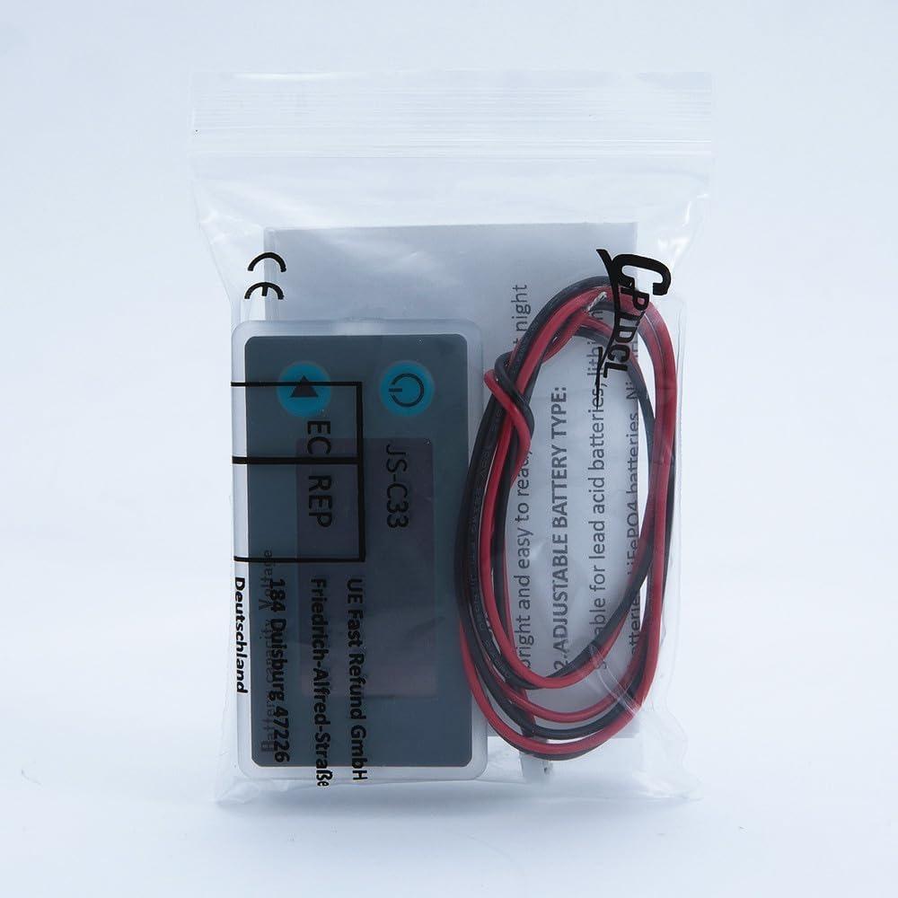 Contor de putere LCD multifuncțional pentru baterii cu plumb acid, contor de tensiune cu afișaj de temperatură, afișaj pentru baterie, afișaj de tensiune, 12V