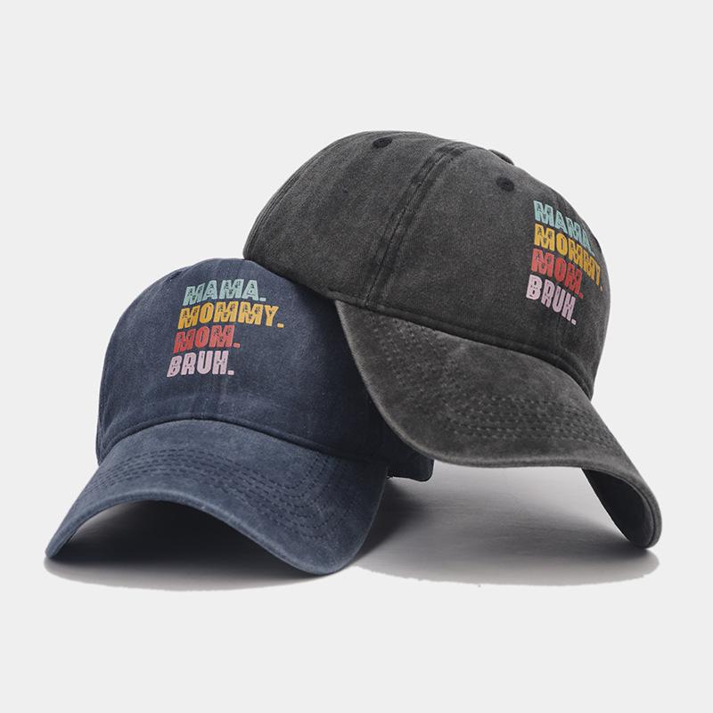 European and American new personalized letter hot stamping baseball cap men's hat women's trendy fashion versatile cap outdoor sun hat