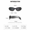 New Elliptic Frame Women Sunglasses Uv Protection Uv400 Black Shades Anti-Reflective Retro Sunglasses Cycling