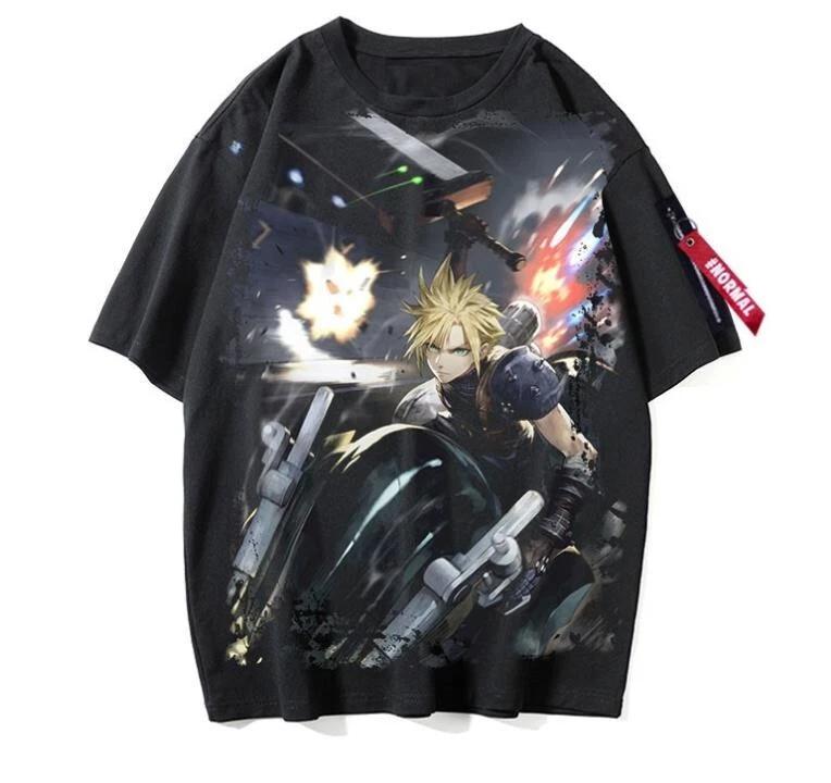 Final Fantasy Cosplay Anime Manga Streetwear T-Shirt Tee Undershirt Polyester M