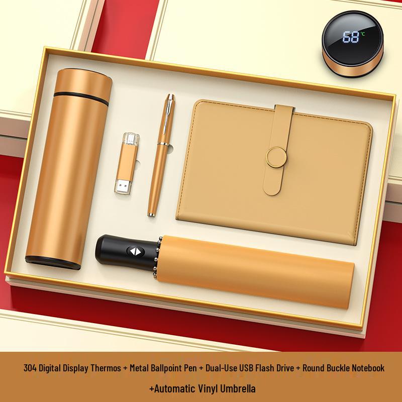 Custom Logo High-End Business Gift Set for Clients and Employees - Perfect for Anniversaries and Events