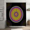 Beautiful Mandala Shower Curtain with Bright Colors for Bathroom Decorations Waterproof Fabric Shampoo Saver Shower Panels Home