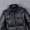 Wide Shoulder Thick Soft Men Genuine Cow Leather Duck Down Coat Removable Hood Warm Winter Jacket Cowhide Leather Men's Clothing