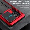 Aluminum Metal Shockproof Case For Samsung S25 Edge S24 S23 S22 Plus S21 Ultra Heavy Duty Screen Protector Sliding Camera Cover