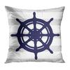 Home Decor Navy & White Nautical Pattern Throw Pillow Covers Pattern Cushion Cover Suitable for Sofa Bedroom Car Pillow Cover