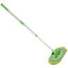 ABLZ-2 In 1 Car Wash Mop Mitt With Long Handle, Chenille Microfiber Car Wash Dust Brush Extension Pole 24-46In, Scratch Cleaning