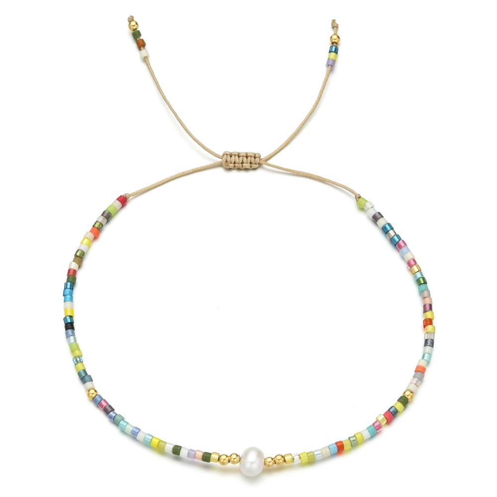 ZMZY Natural Pearl MIYUKI Bracelet Charm Handmade Beaded Glass Seed Beads Bracelets For Women Boho Adjustable Rope Lady Jewellry