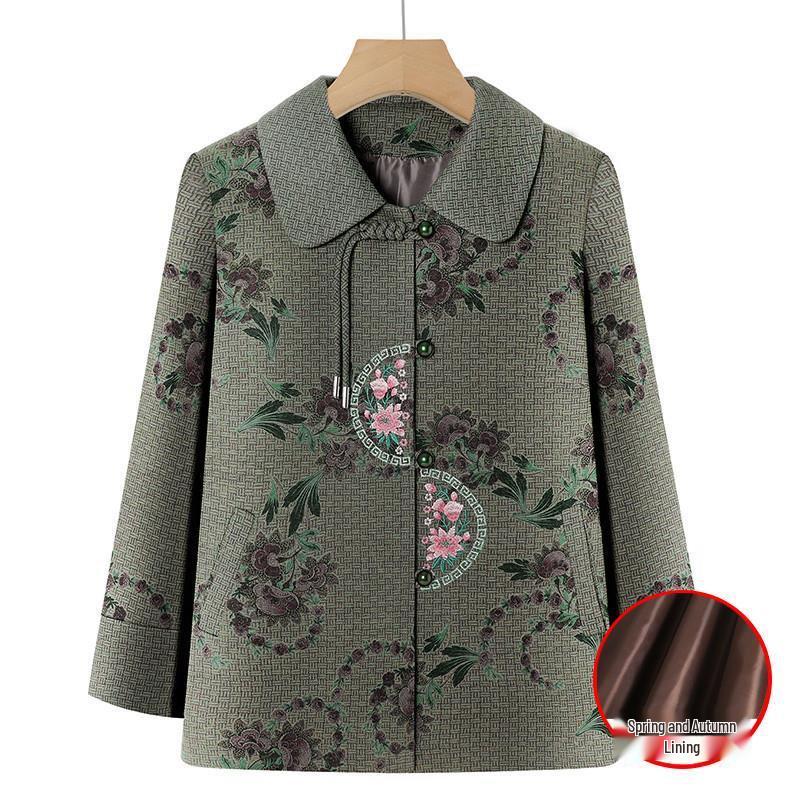 

Women s Spring & Autumn Jackets for Moms and Grandmas: New Arrivals for 60 to 70-Year-Olds XL (for 85-100 jin)