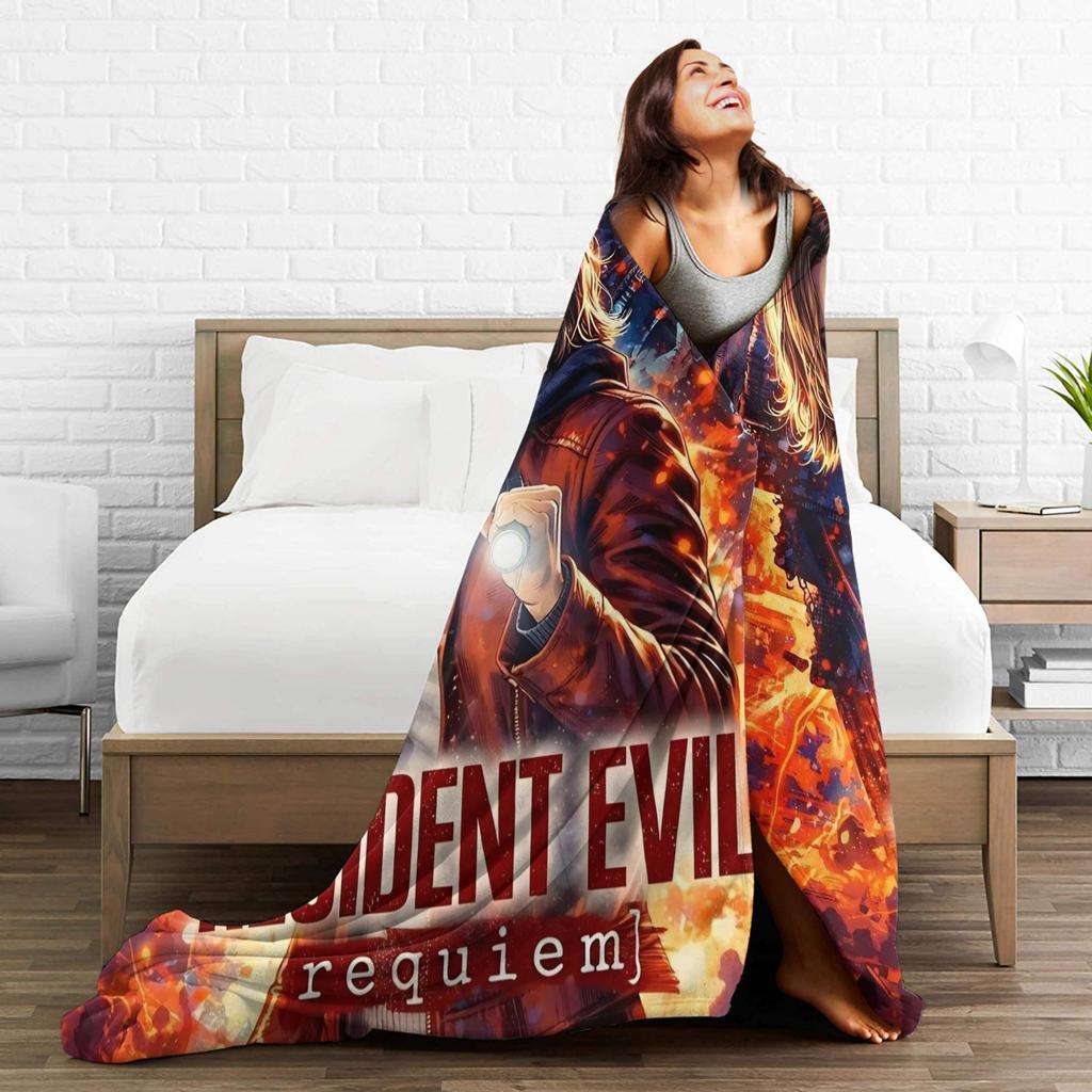 Residents Evils 9  Blanket Multiple Sizes Super Soft and Warm Games Throw Blankets for Couch Sofa and Bed