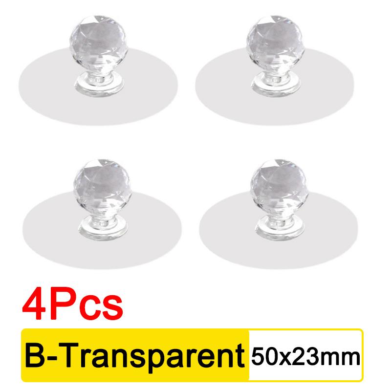 4/1PCS Household Handle Door Window Punch-free Self Adhesive Handle Wardrobe Pulls Handle Window Cabinet Drawer Furniture Decor