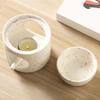 Elegant Colored Dots Ceramics Essential Oil Burners with Removable Bowl and Tealight Holder Spoon for Aromatherapies