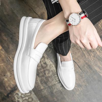 Marque Mocassins pour hommes Blanc Chaussures habillées pour hommes Bureau Robe de mariage Noir Mocassins penny américains Chaussures décontractées pour hommes de haute qualité