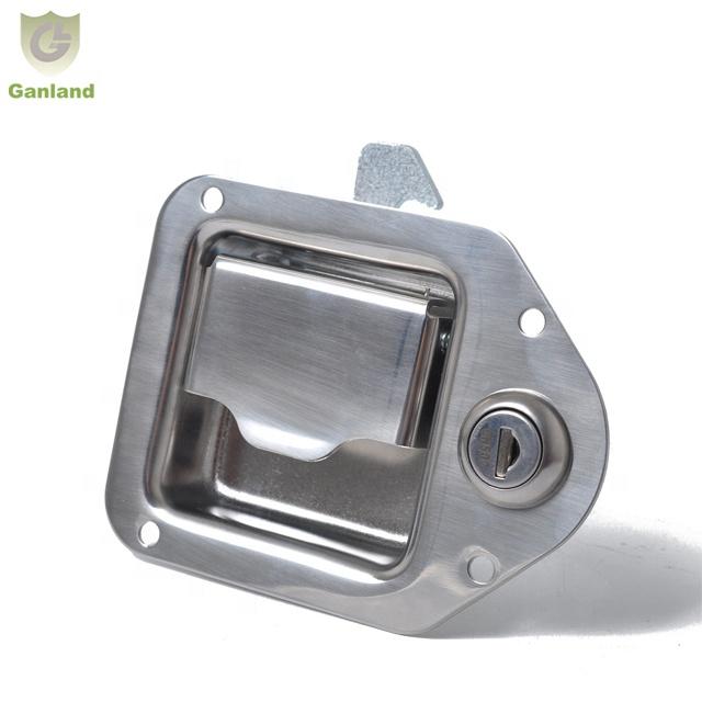 GL-12111 Stainless Paddle Latch Lock Flush Tool Box Lock Tear Drop Latch