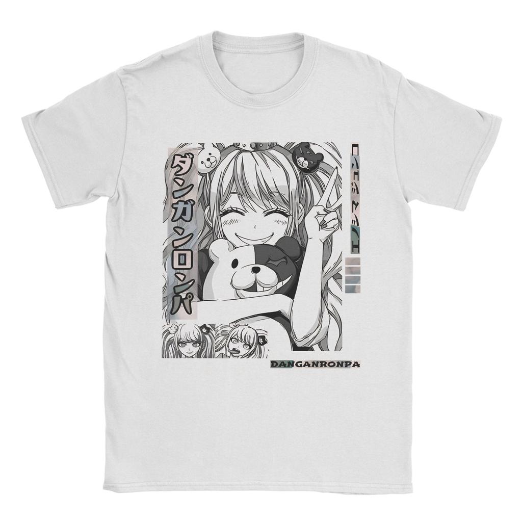 Men Women Printed Junko Enoshima Japanese Video Game Danganronpa T Shirt Tee Pure Cotton  T-shirts Clothes