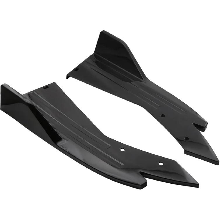 48cm Universal Rear Bumper Protector Canards Splitter Side Skirt Guard Body Kits Compatible for Chrysler 300 300C SRT8 Car Accessories(Glossy Black) Glossy Black