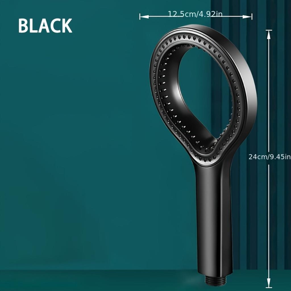 Soffione Doccia ad Alta Pressione - Rotondo a Mano da Parete, con Impugnatura Ergonomica, Utilizzato per Aggiornare Bagni Moderni, Booster di Pressione dell'Acqua