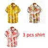 Summer Fashion Anime Cartoon Animal Cat Printing Shirt Hawaiian Beach Vacation Clothing Men's Street Style Shirt Daily Men's and Women's Shirt