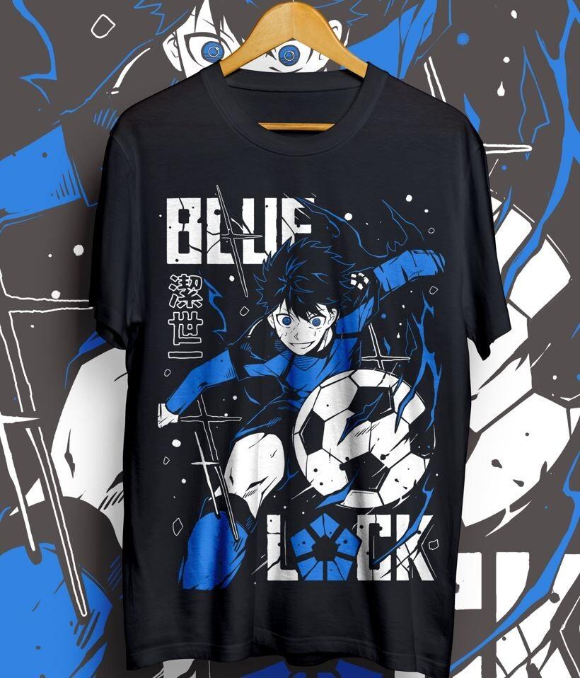 

Yoichi Isagi T-shirt Blue lock shirt anime gift shirt,Meguru Bachira shirt L