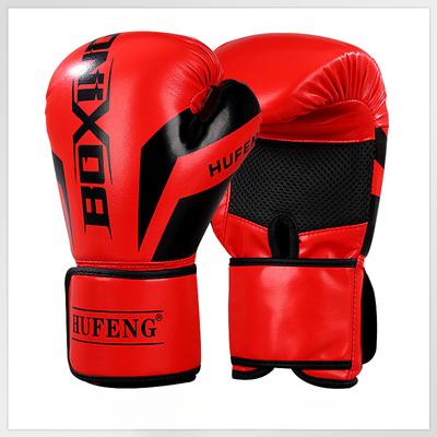 Boxhandschuhe Muay Thai Wettkampfhandschuhe PU-Leder Schwamm Boxtrainingshandschuhe Professionelle atmungsaktive Schlaghandschuhe