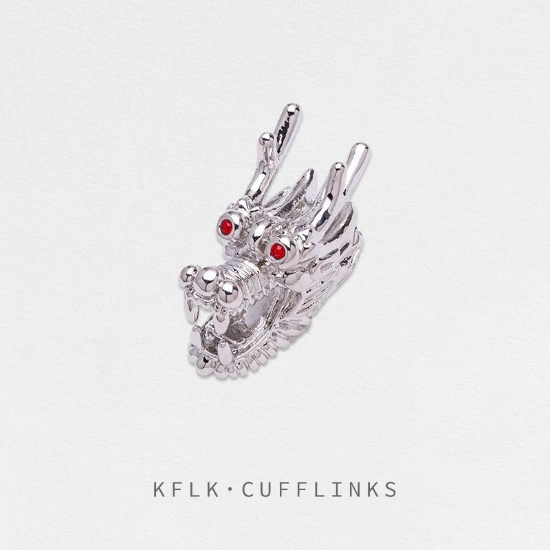 KFLK fashion Brooch Pins Exquisite Red eyes Dragon Brand Brooches For Women Mens Costumes Badge Brooch Jewelry Wholesale