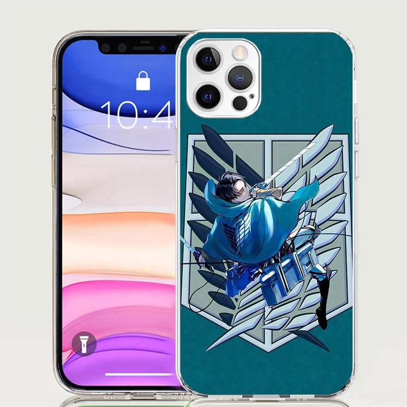 Attack-Titan Levi Phone Case For iPhone 17 Air 16 15 Plus 11 14 Pro Max 13 Mini 12 7 8 + SE Pattern Art Customized Cover 17 Air
