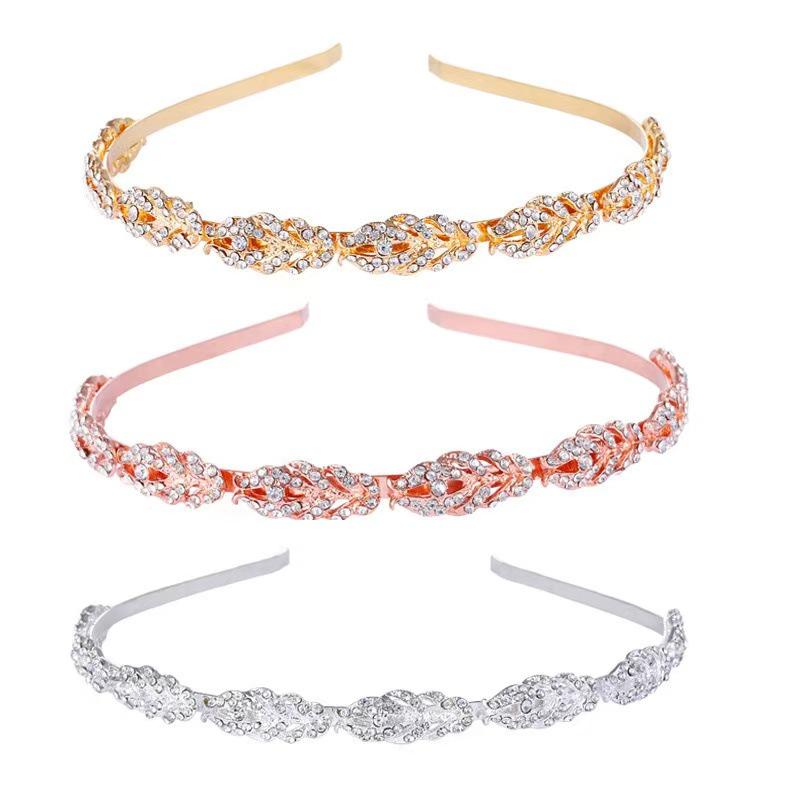 New Alloy Full Diamond Bridal Headband - European & American Christmas Hair Accessory