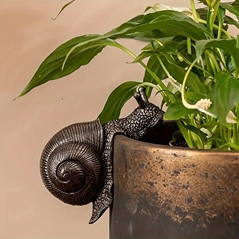 Garden Gardening Snail Hanging Flower Pot Cup Decoration Animal Resin Crafts Home Decoration Ornament Outdoor