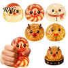 Lollipop Dumpling Toy 1/2/3/4Pcs Christmas Stress Relief Toy, Santa Snowman Reindeer Gingerbread Stretchy Toys Squeeze Steamed Bun Fidget for