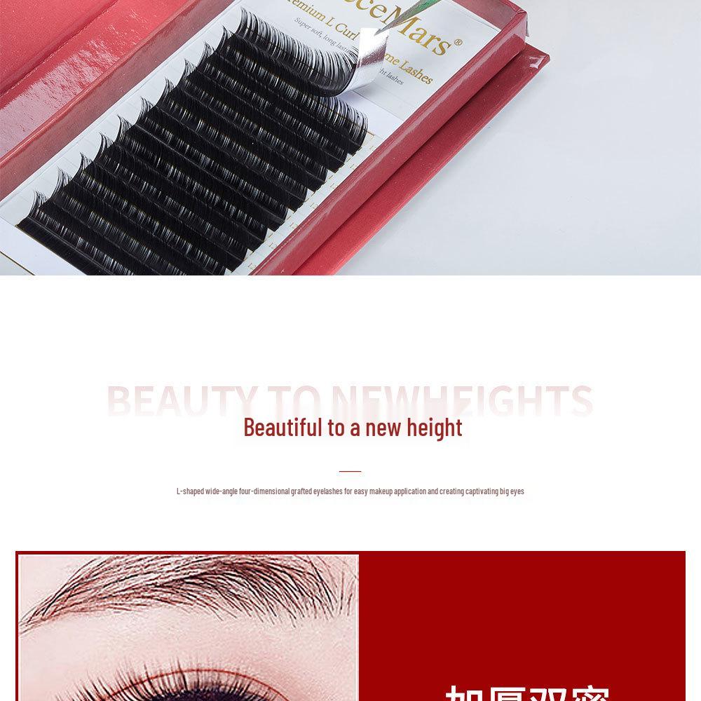 DeceMars L Curl False Eyelashes for Technicians: Classic Grafting & Extension.