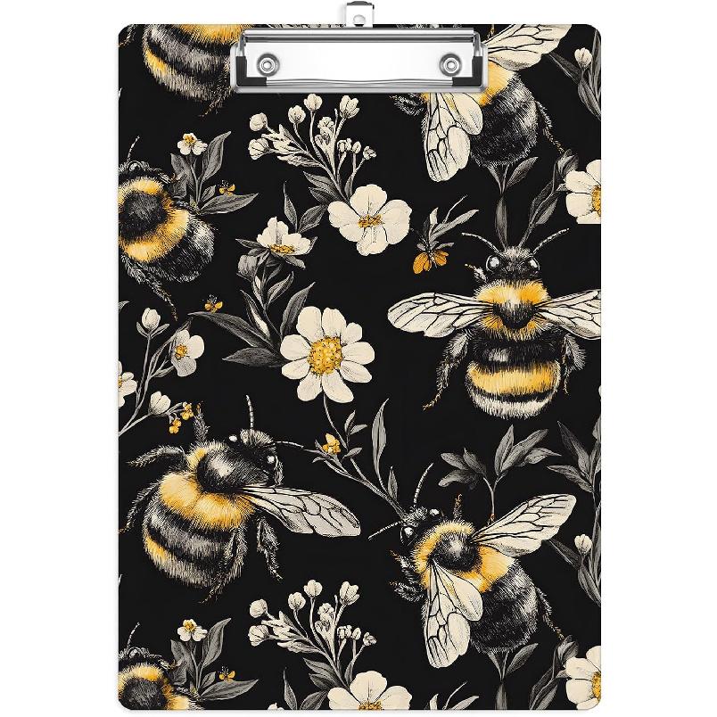 Leaves and Rainbow Plastic Clipboards,Cute Fashion Clipboard Decorative 8.5" x 12.5"Standard A4 Size Clipboards,Acrylic Clipboard for Teacher,Social