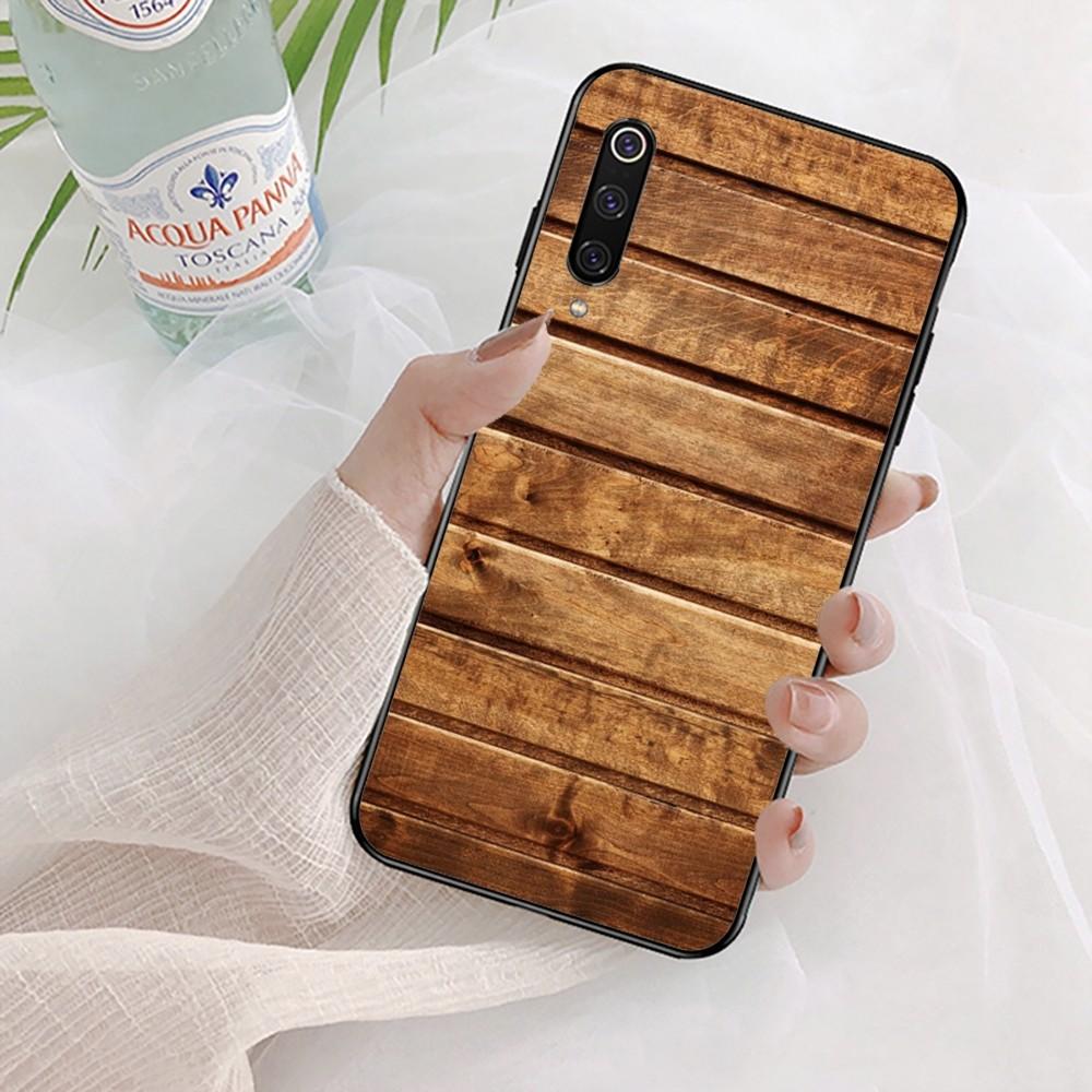Wood Grain Phone Case For Xiaomi Mi 5X 8 9 10 11 12 lite pro 10T PocoX3pro PocoM3 Note 10 pro lite