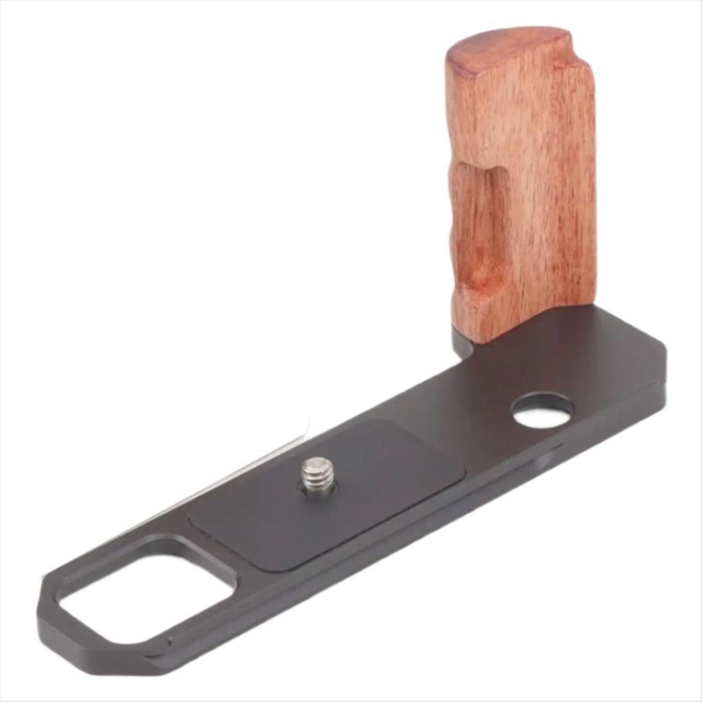 F2 Quick Release Plate Wooden Handgrip for F2 Camera L Bracket with Vertical Mount Camera Accessories,B