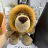 Genuine Rex Rabbit Fur Lion Plush Doll - Cute Children's Toy and Hanging Ornament 