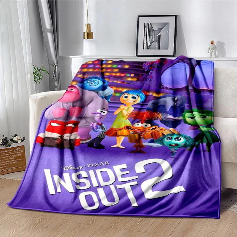 New Cartoon Gift Inside Out Joy Sad Soft Blanket,Soft Throw Blanket for Home Bedroom Bed Sofa Picnic Travel Cover Child