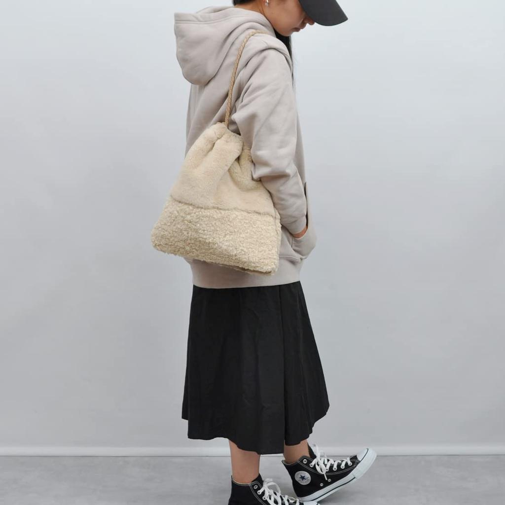 Kashkash Eco-Fur Three-Opening Drawstring Tote Bag (01-00-76600) Women's