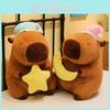 Cute Capybara Plush Toy With Short Pile Fabric For Kids Birthday Gift