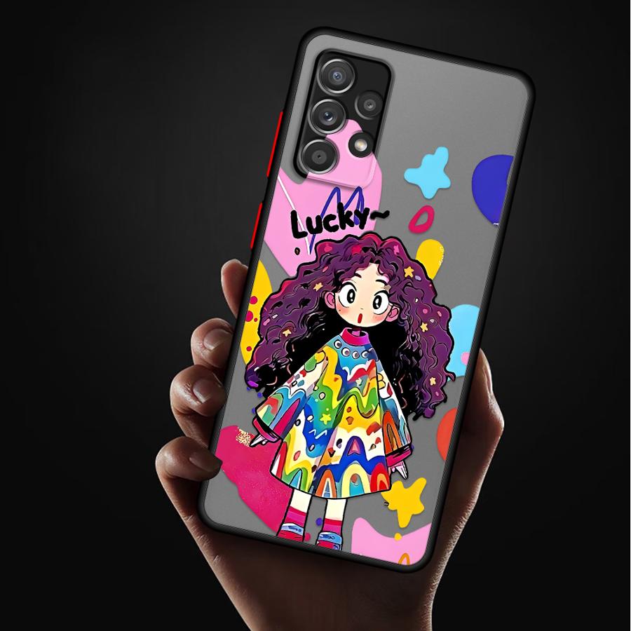 Case for Samsung Galaxy A14 A23 A73 A33 A35 A56 A55 A53 A52S A72 A17 A52 A16 A15 A54 A34 A36 Phone Cover Cute Cartoon Character