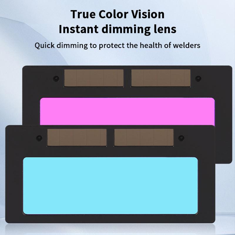 Solar Auto-Abdunkelnde Schweißlinse Schweißbrille Solarbetriebene Schweißhelm-Schutzbrille Schweißhelm Maske Zubehör