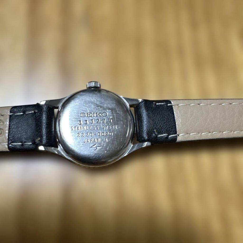Used [Working item] SEIKO 2220-0020 24 jewels manual winding watch vintage