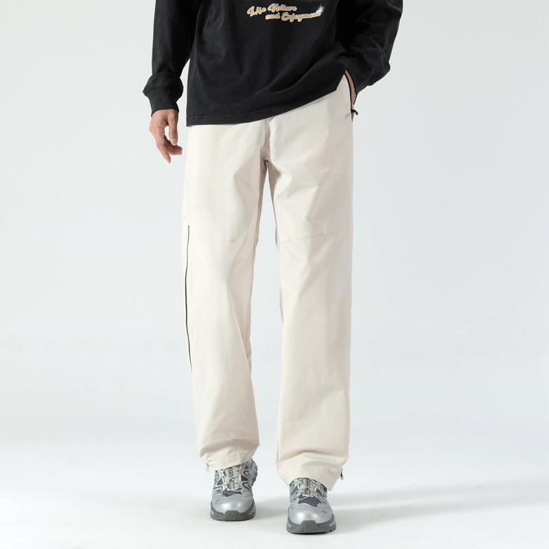 

Overalls boys spring and autumn new straight loose casual pants drape straight waterproof charging pants 3XL