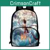 Backpack Durable Nezha Oxford Bookbag For School Use Large Capacity Gift Bag