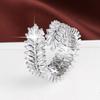 Exquisite Wheat Ear Zircon Open Ring - Elegant Pure Copper Index Finger Design