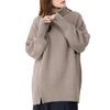 Side Slit Gray [atONE] ATN-0026 Off-Neck Sweater, Women's, M-L,